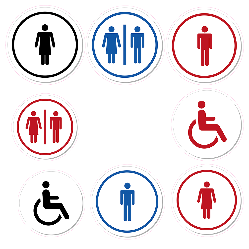 Toilet stickers voor deur of raam | WC deurstickers Toilet stickers voor deur of raam | WC deurstickers