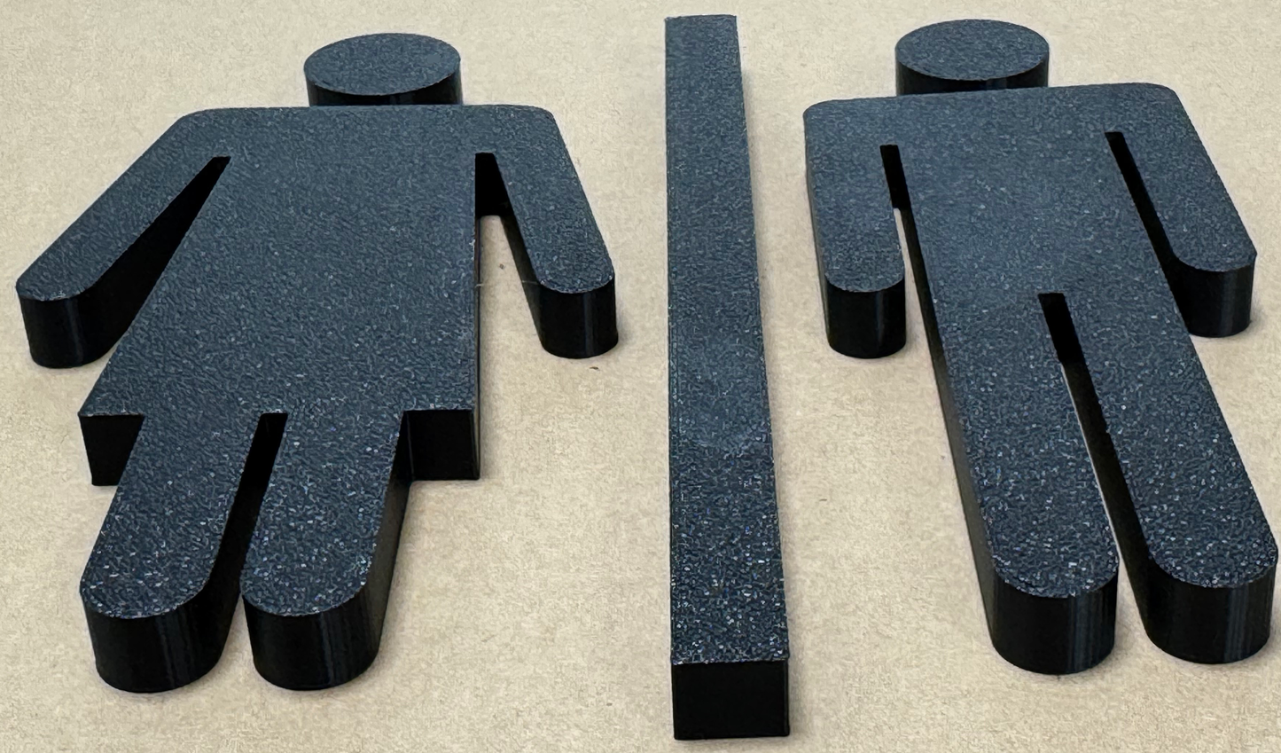 Schuinaanzicht Deurbordje toilet