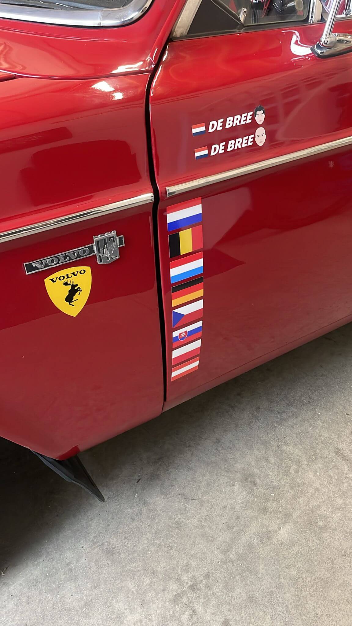 Gelamineerde Vlaggenstickersn van 4 x 6 cm - Ricard Pictogram stickers -