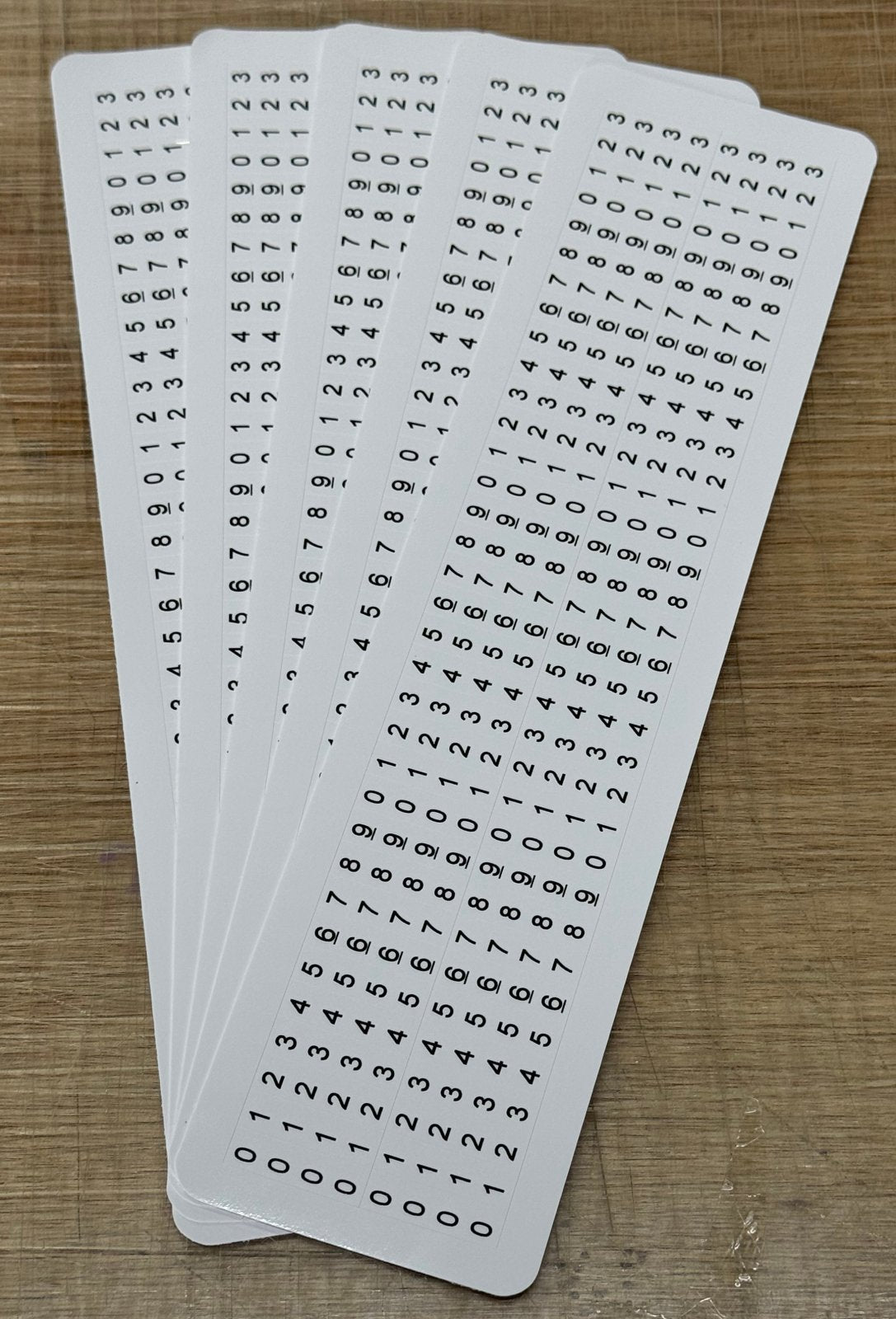 5x 68 stickers Kabel markers | Kabel markering labels | Nummers | - Ricard Pictogram stickers -