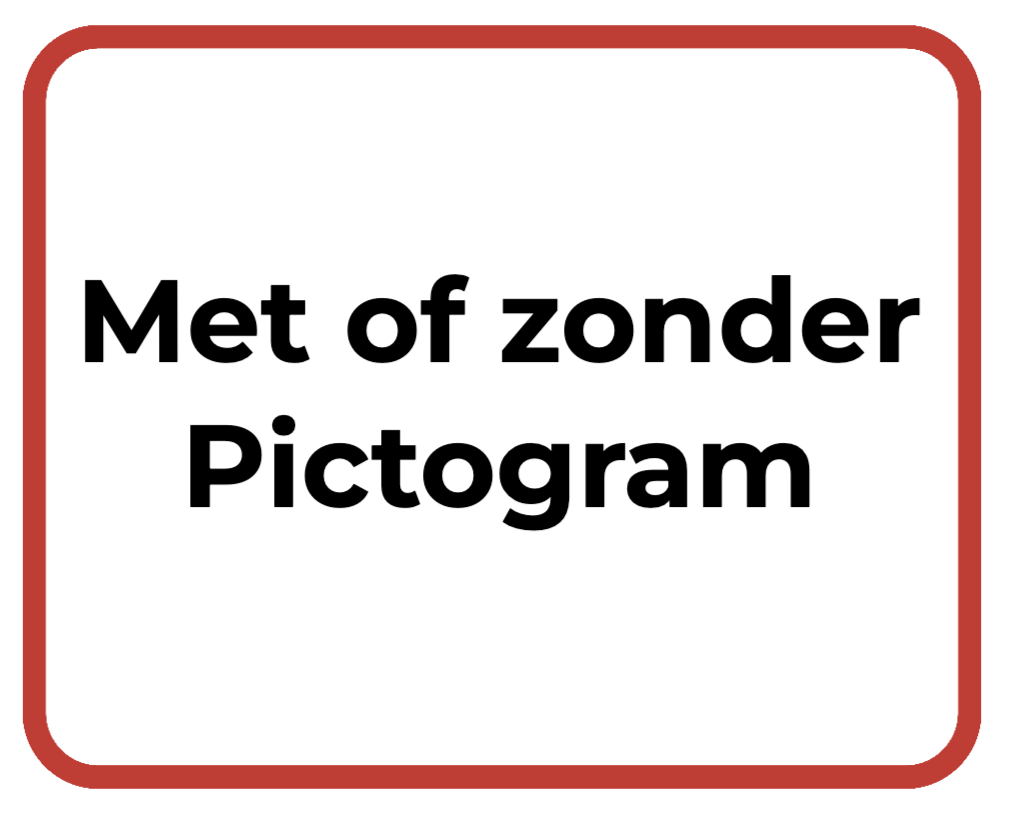 5x Zelf aan te passen stickers 20 x 25 cm - Ricard Pictogram stickers -