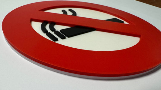 Verboden te Roken bordje close up