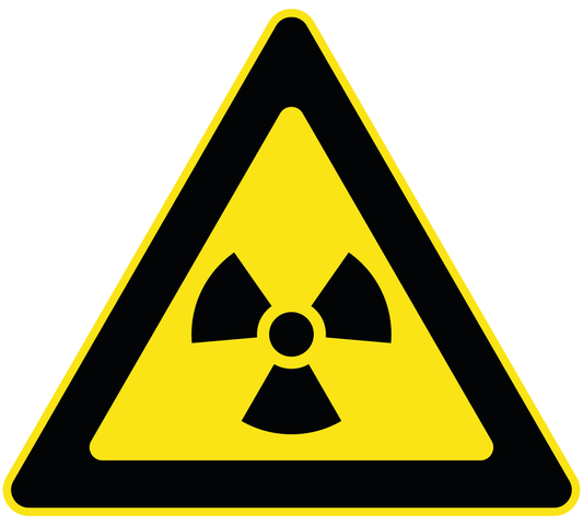Pictogram stickers - Waarschuwing radioactieve straling