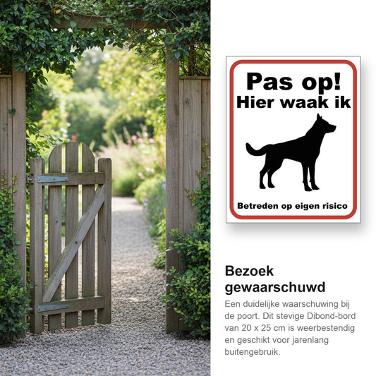 sfeerbeeld bord dibond-waakhond