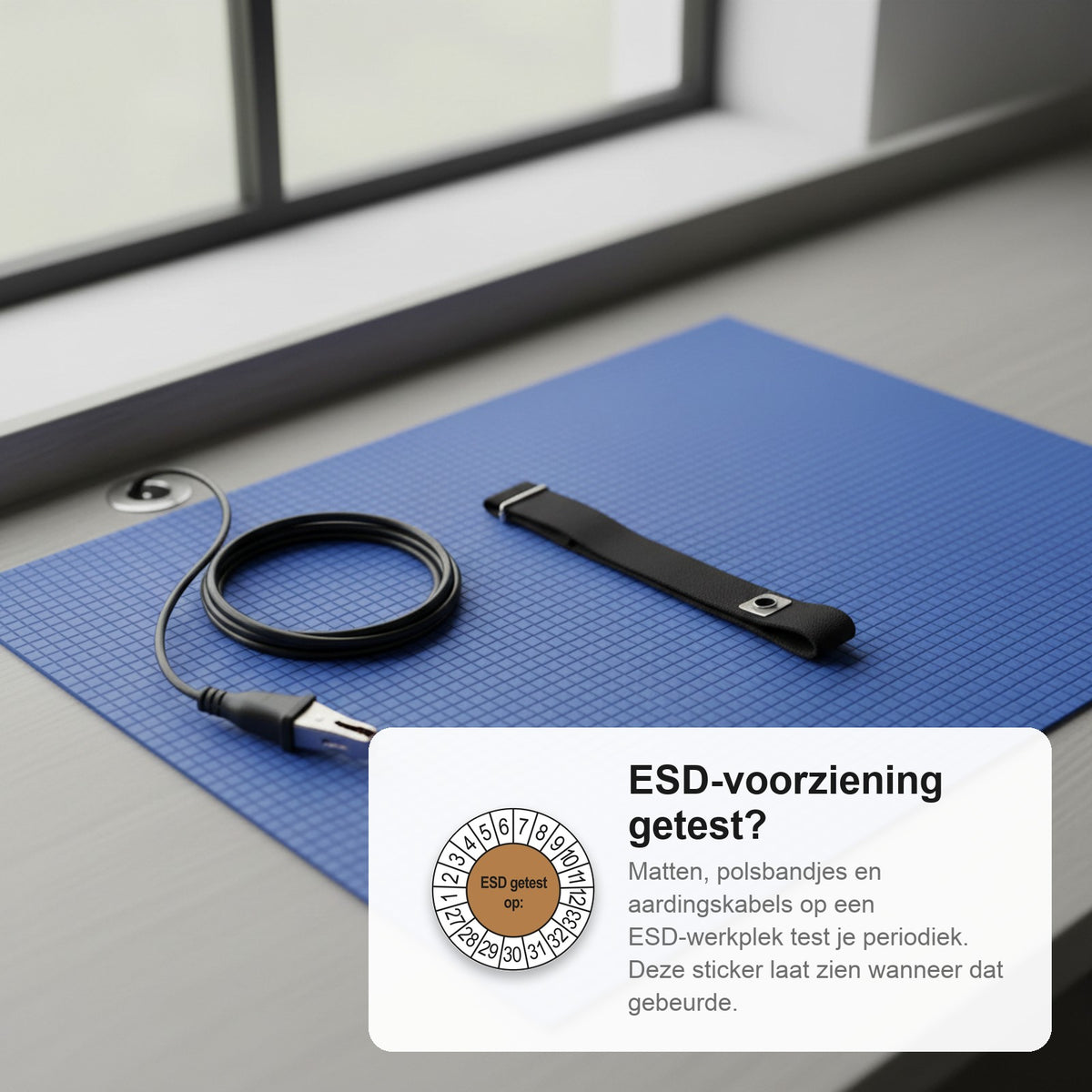 sfeerbeeld ESD Getest op Bruin