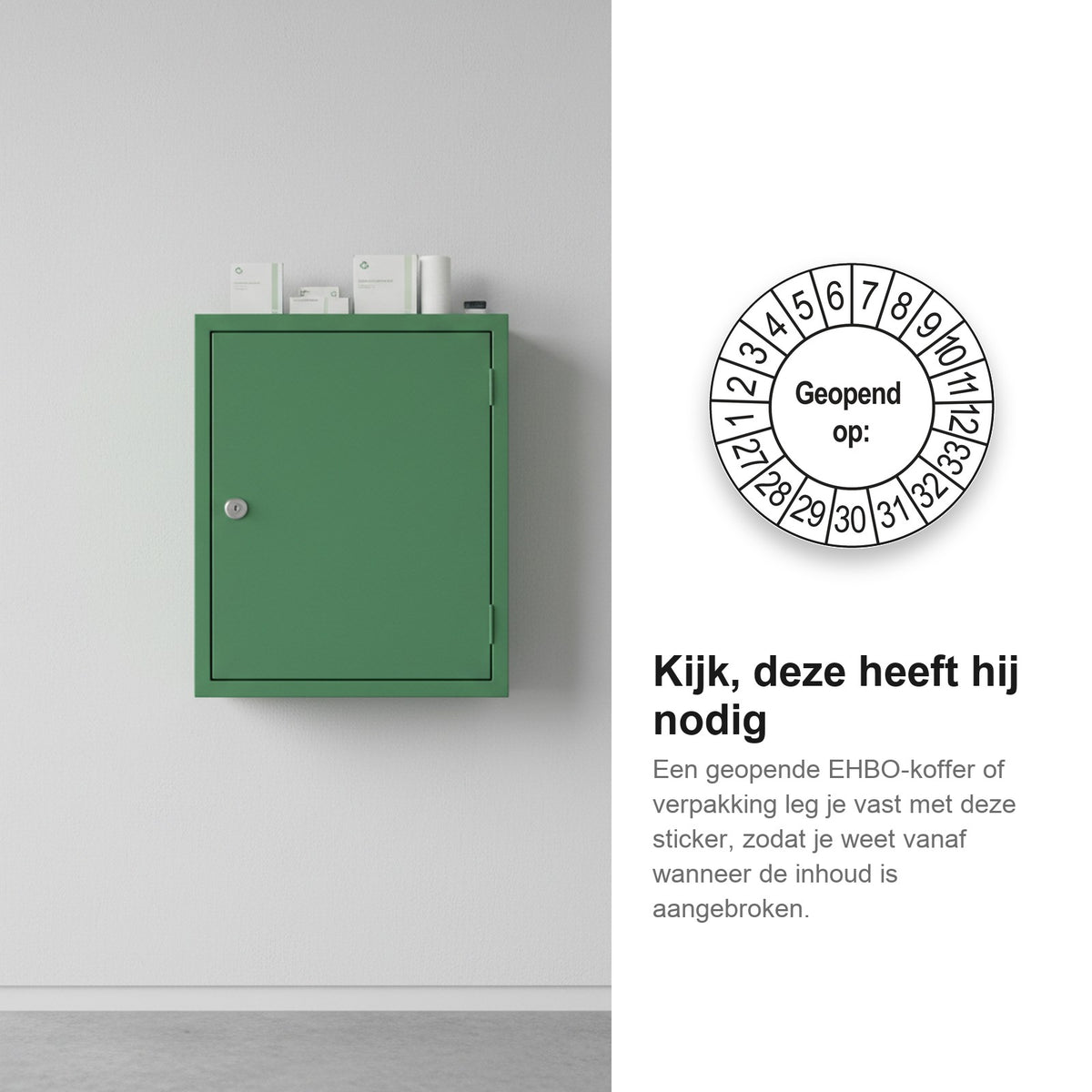 sfeerbeeld Geopend op Wit