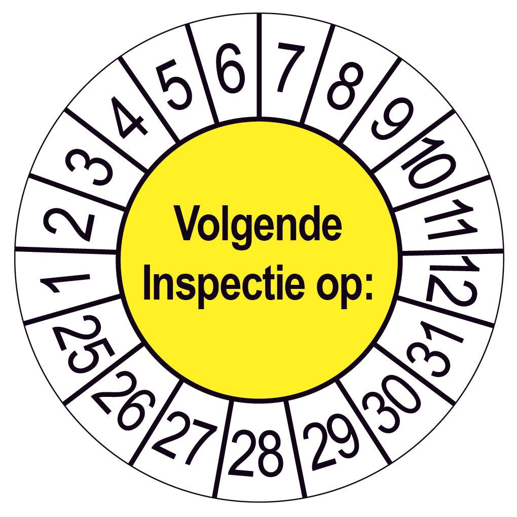 Keuringsstickers Volgende inspectie op Rond 35 mm - Ricard Pictogram stickers - 8718133056994