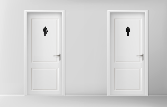 voorbeeld 1 Deurbordje toilet