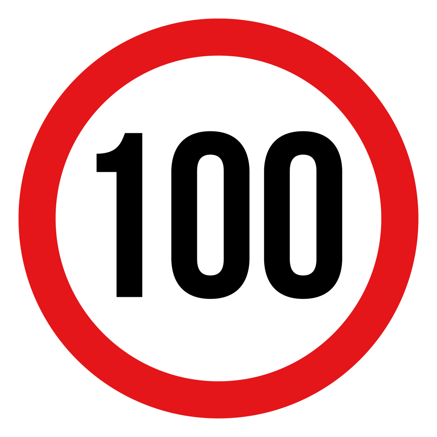 Max snelheid 100 KM Sticker | Weersbestendig | Vinyl - Ricard Pictogram stickers - 8718133055744
