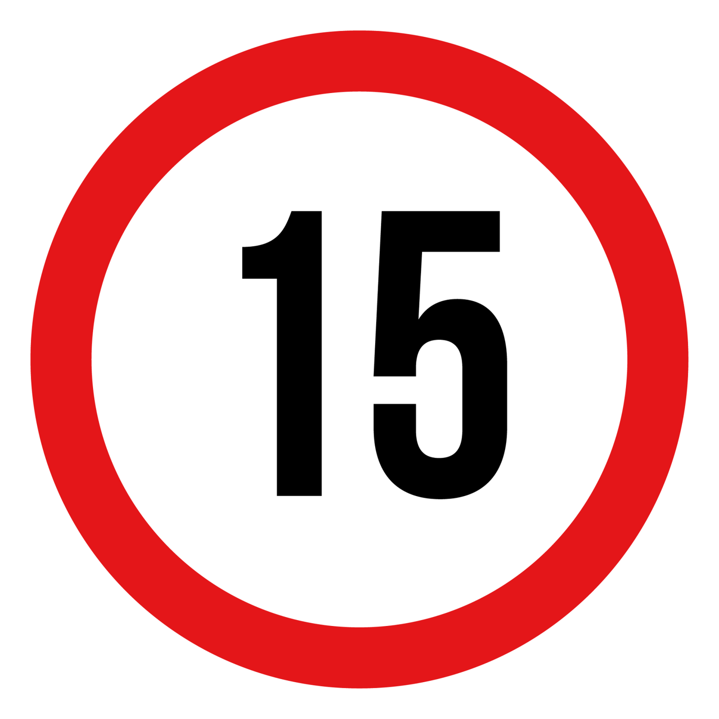 Max snelheid 15 KM Sticker | Weersbestendig | Vinyl - Ricard Pictogram stickers - 8718133055447