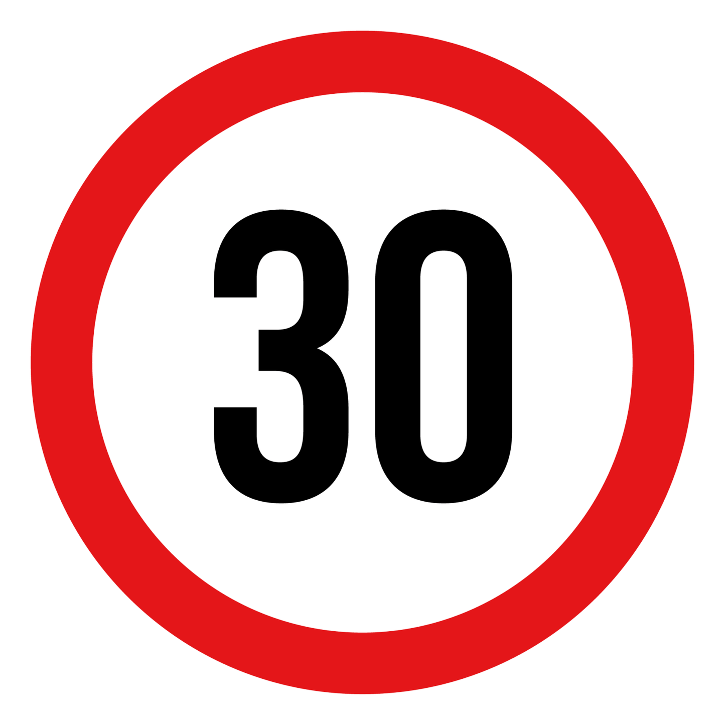 Max snelheid 30 KM Sticker | Weersbestendig | Vinyl - Ricard Pictogram stickers - 8718133055263