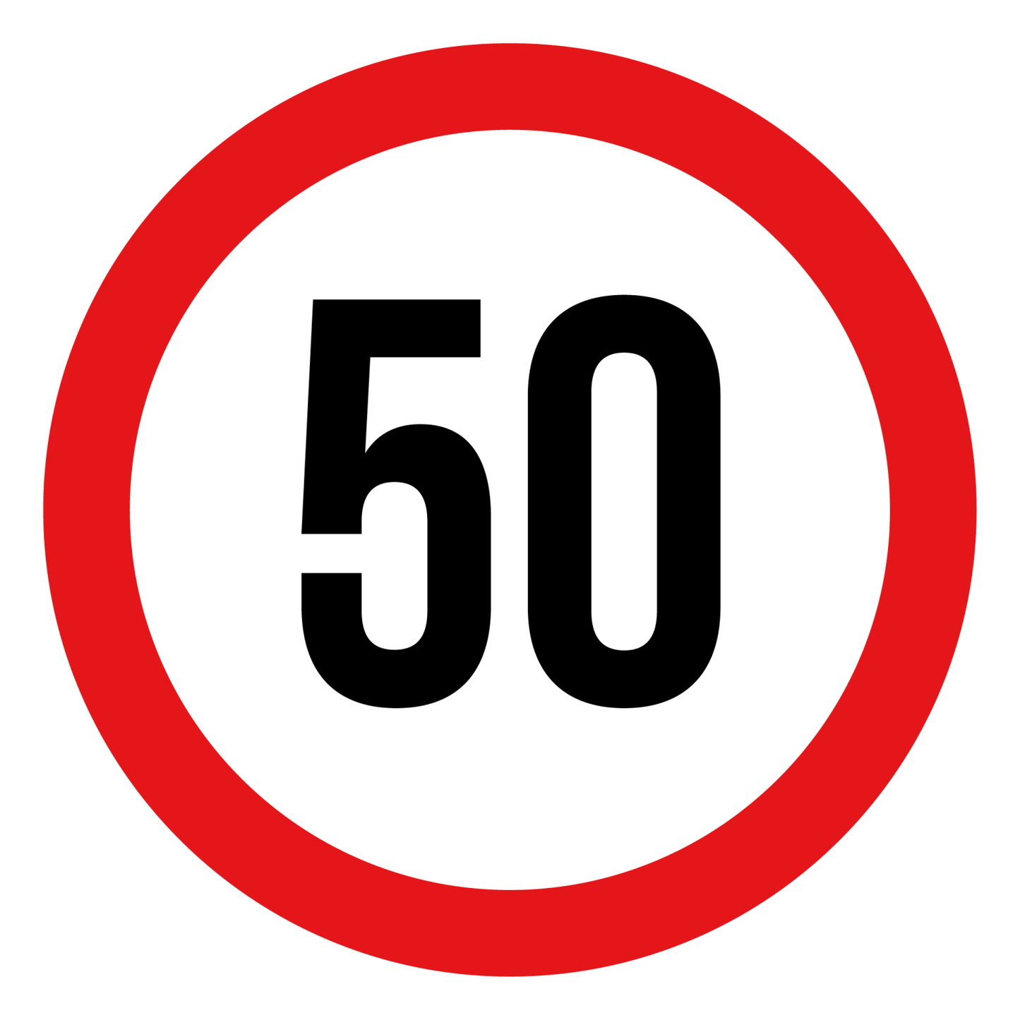 Max snelheid 50 KM Sticker | Weersbestendig | Vinyl - Ricard Pictogram stickers - 8718133055089