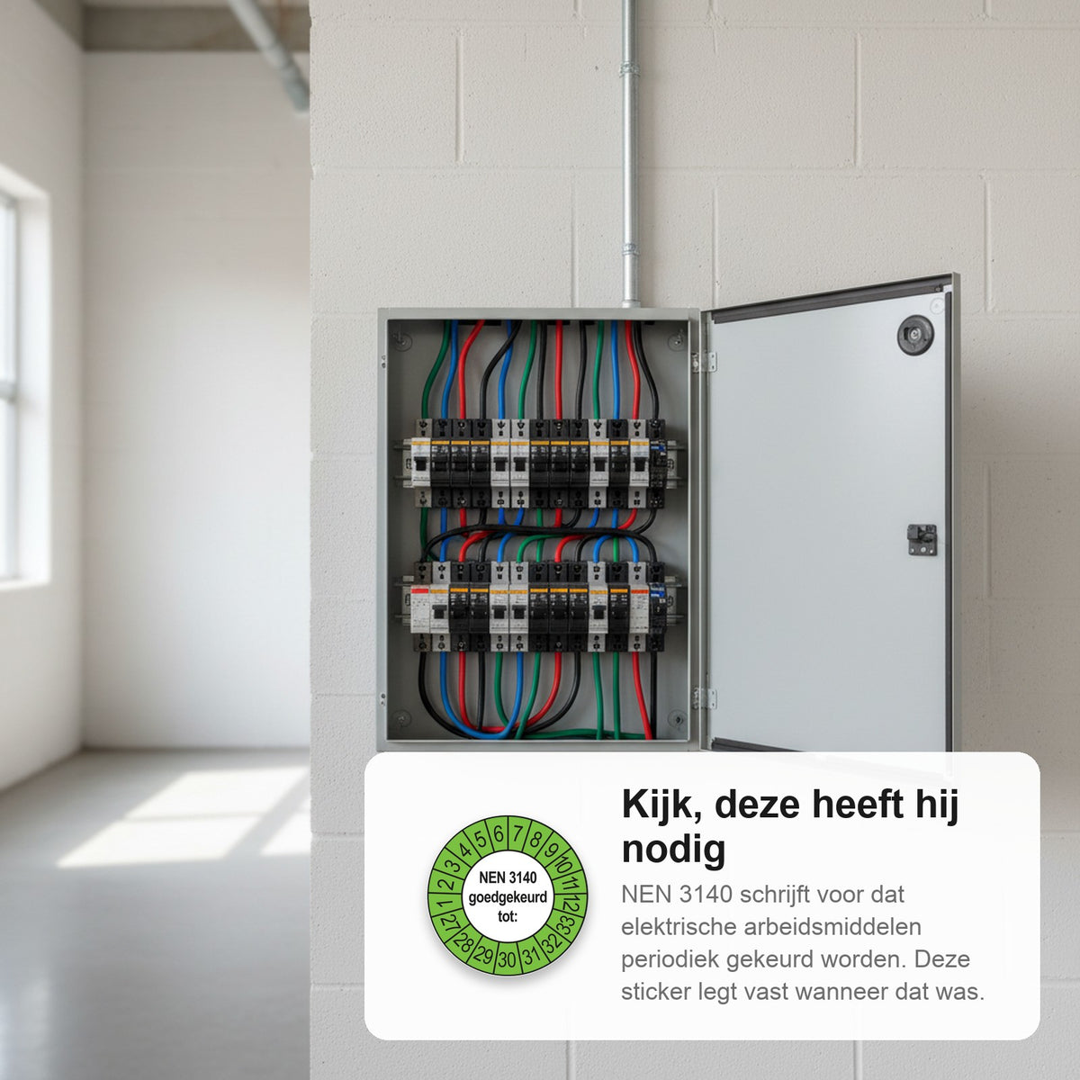 sfeerbeeld NEN 3140 Goedgekeurd tot Buiten Groen