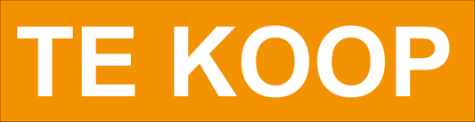 Te Koop Stickers voor Makelaars - 6 Stuks, 40x10cm - Ricard Pictogram stickers - 8718133053283