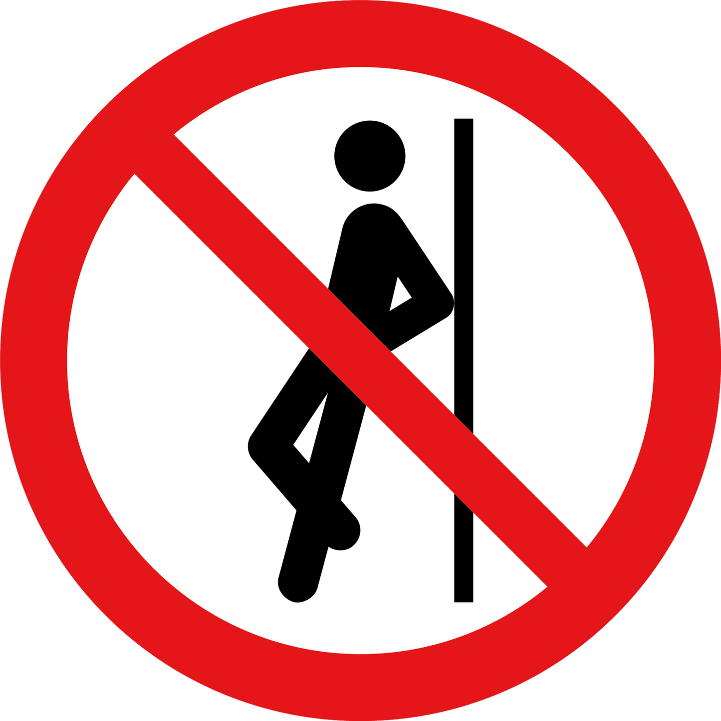 Verboden te leunen stickers - Ricard Pictogram stickers - 8718133056178