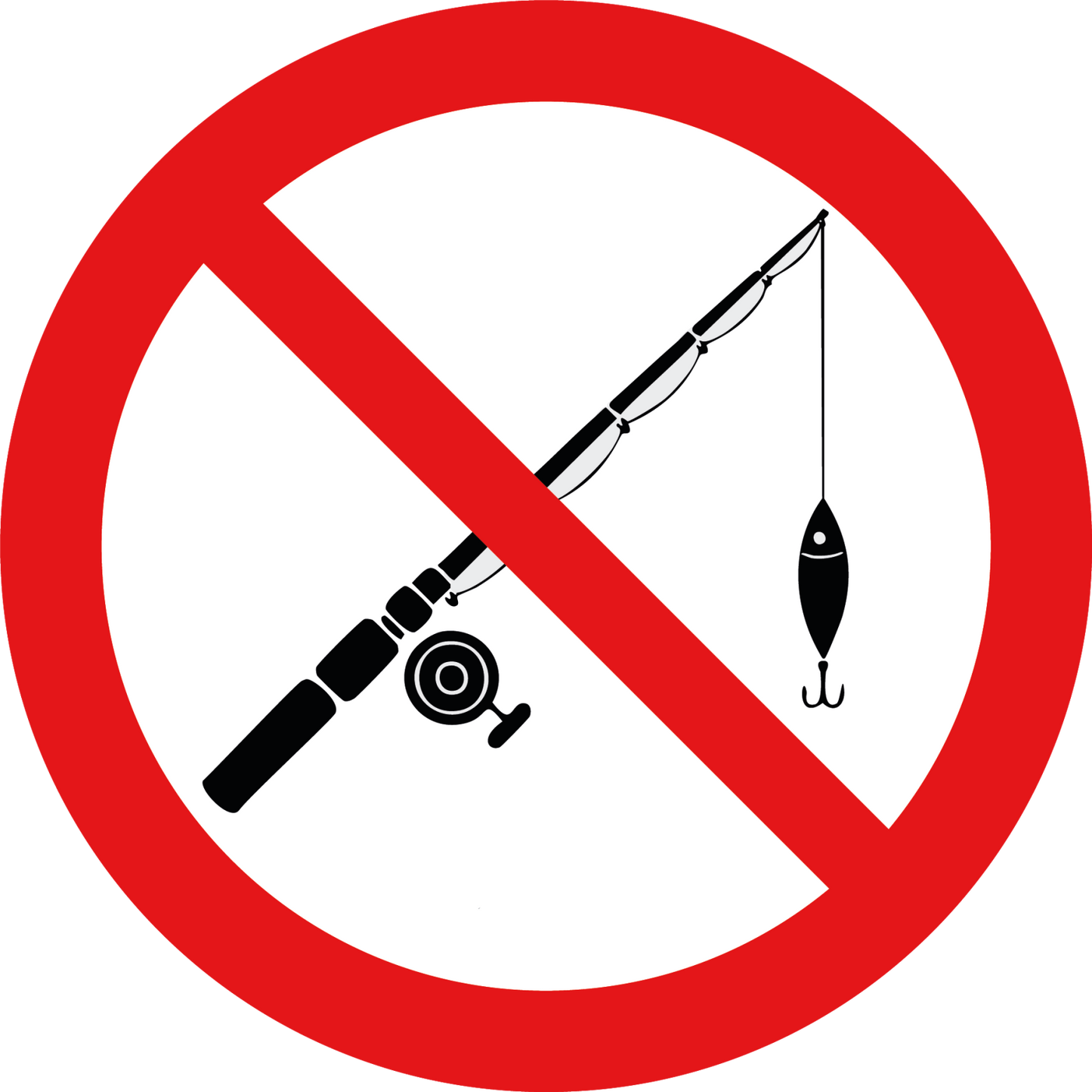Verboden te vissen stickers - Ricard Pictogram stickers - 8718133056475