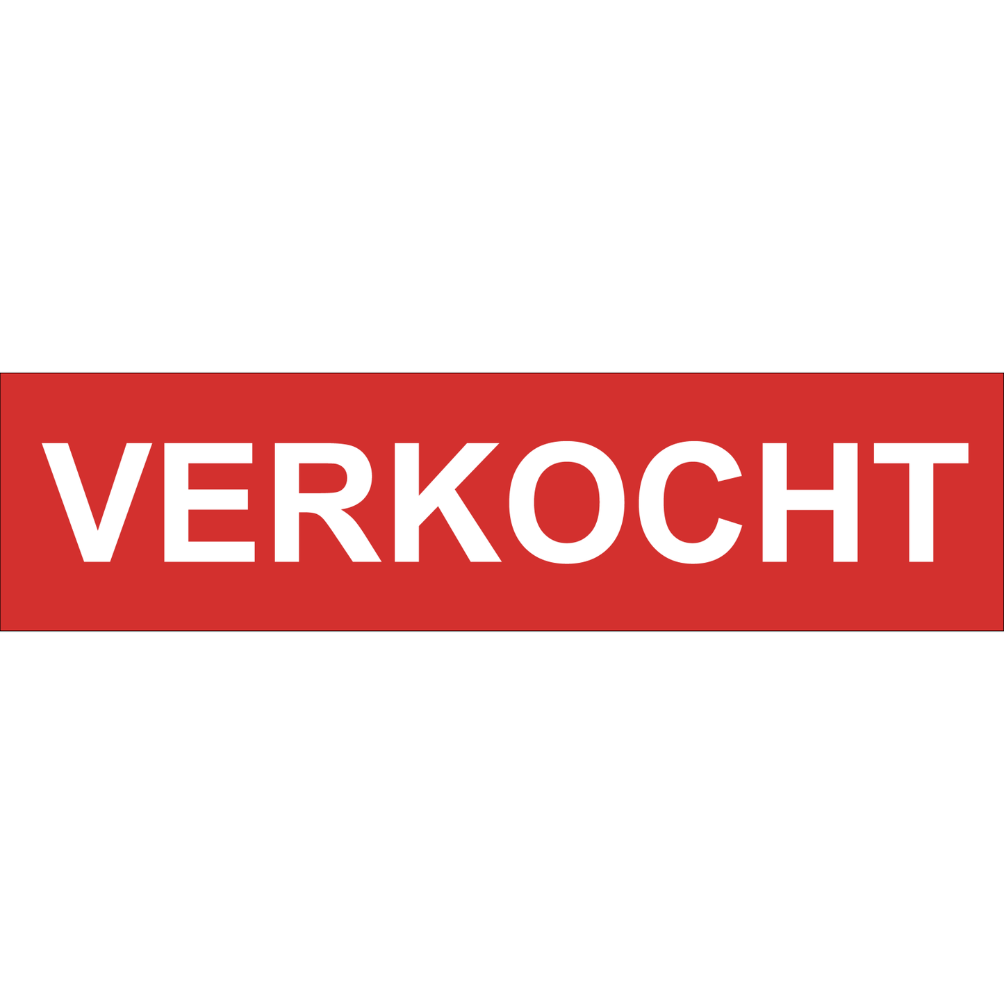 Verkocht sticker rood | 40 x 10 cm | 6 stuks - Ricard Pictogram stickers - 8718133053412