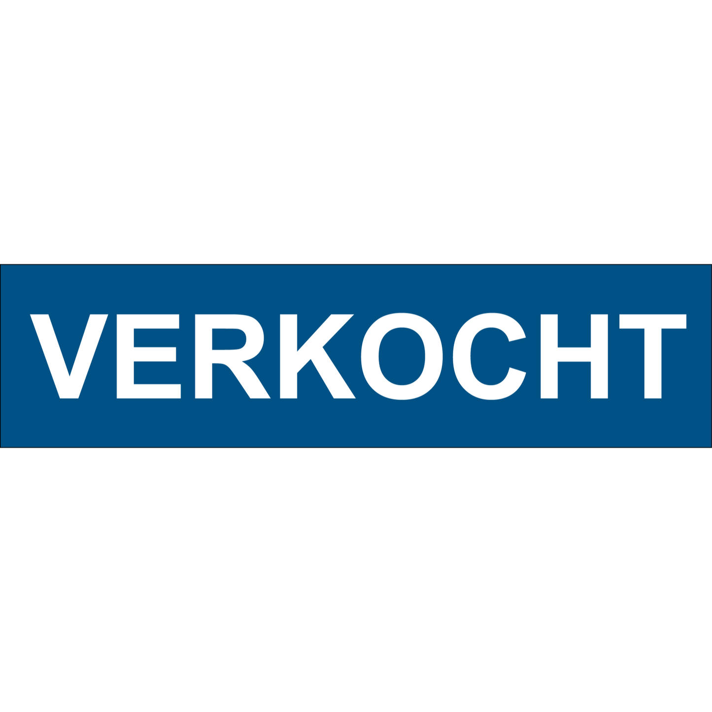 Verkocht sticker blauw | 40 x 10 cm | 6 stuks - Ricard Pictogram stickers - 8718133053504
