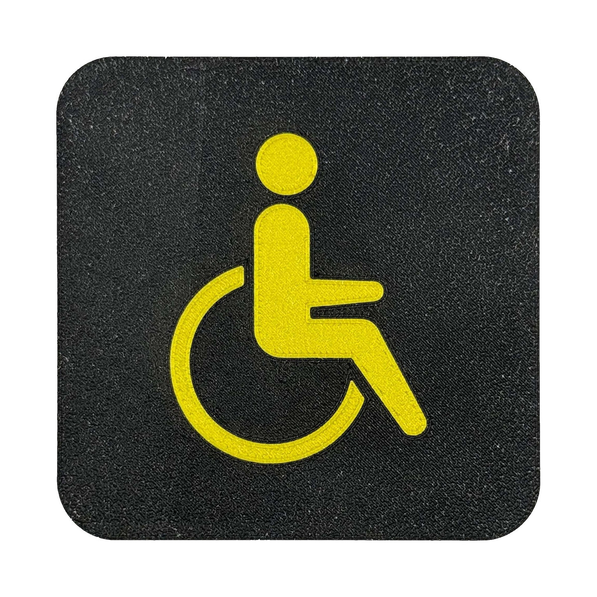 Toiletbordje Invalide, 10 x 10 cm, Zwart-Goud