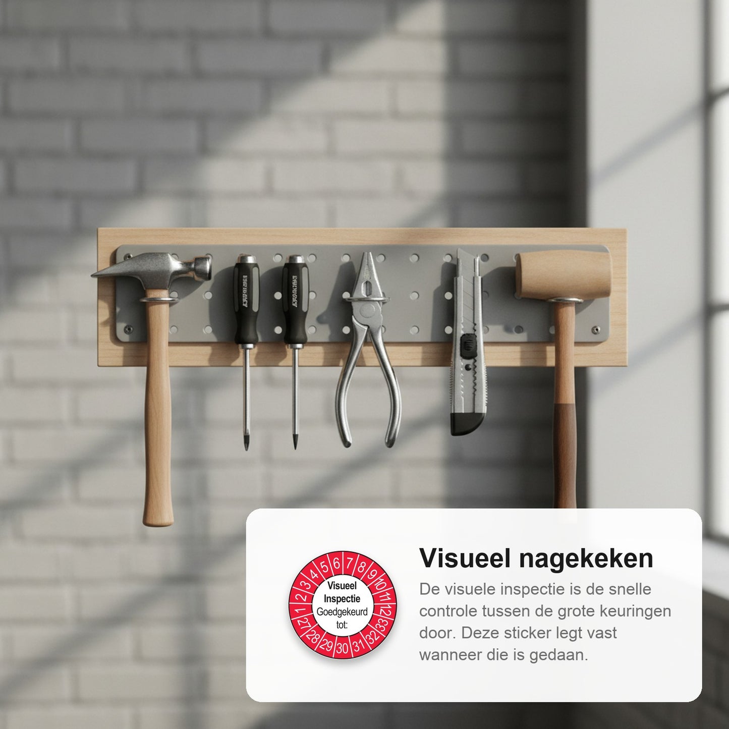 sfeerbeeld Visuele Inspectie Buiten Rood