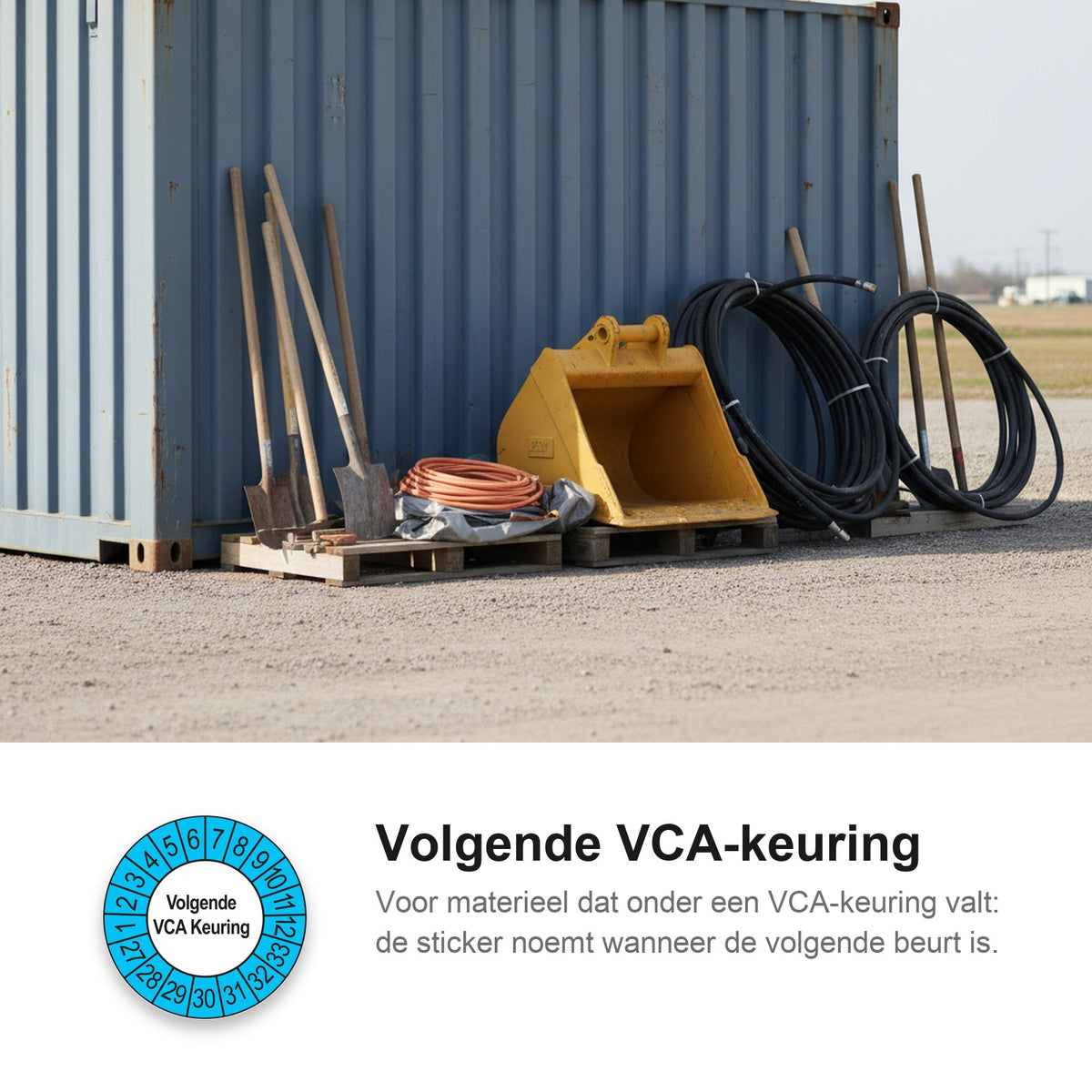sfeerbeeld Volgende VCA Keuring Buiten Blauw