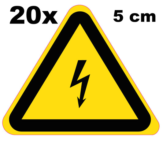 Pictogram stickers - Gevaarlijke elektrische spanning