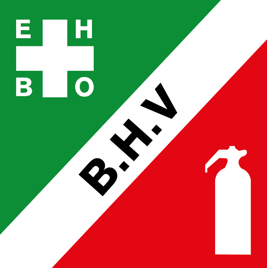 20 BHV stickers 4 x 4cm | BHV - sticker: direct zichtbaar wie hulp kan bieden - Ricard Pictogram stickers - 8718133056239