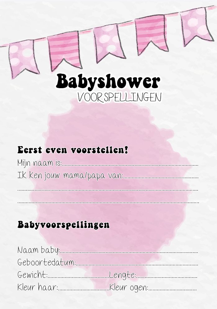 20x leuke babyshower invulkaarten (A5 formaat) babyshower 6 - Ricard