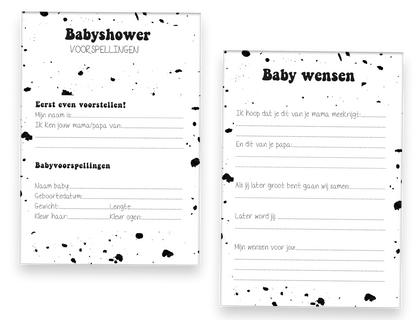 20x leuke babyshower invulkaarten (A5 formaat) babyshower 9 - Ricard