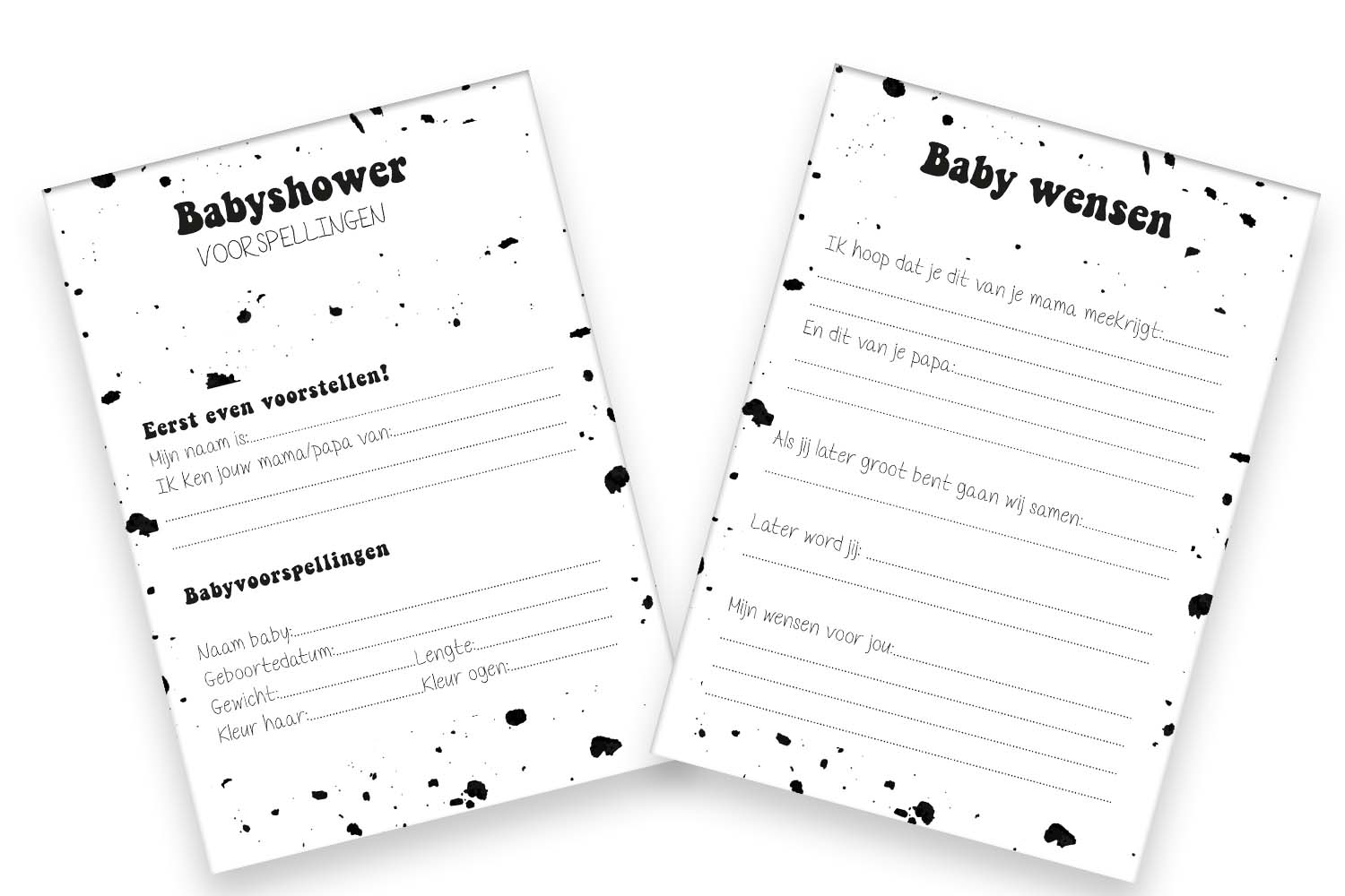 20x leuke babyshower invulkaarten (A5 formaat) babyshower 9 - Ricard