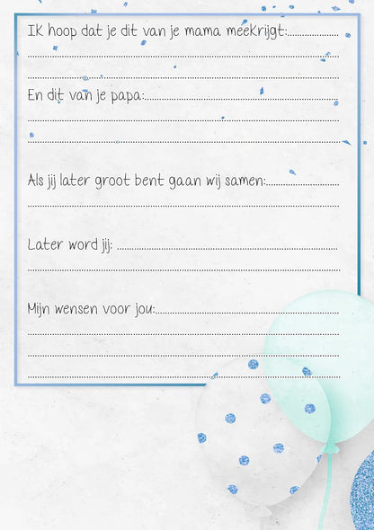 2x20 leuke Babyshowerkaarten | Spelletje invulkaarten (A5 formaat) 2x20Babyshower08 - Ricard Pictogram stickers -