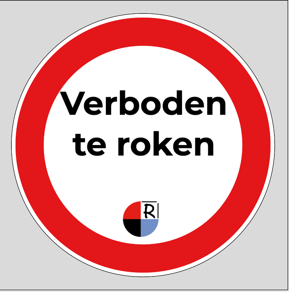 5x Aanpasbare Verbodssticker | Rood/Zwart | 20 cm Rond | Gratis tekst en logo | Bestel nu - Ricard Pictogram stickers - 