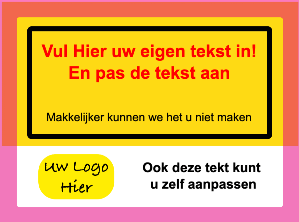 60x Deze sticker is aan te passen naar uw wensen formaat 52 x 74 mm - Ricard Pictogram stickers - 8718133050657