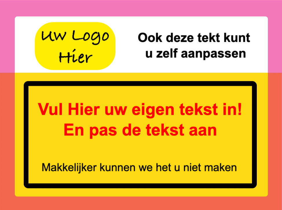 60x Deze sticker is aan te passen naar uw wensen formaat 52 x 74 mm - Ricard Pictogram stickers - 8718133050657