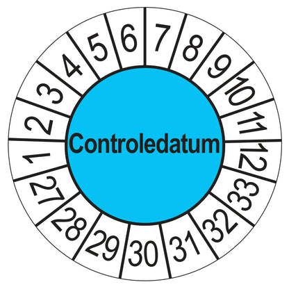 Controledatum keuringssticker blauw 2027