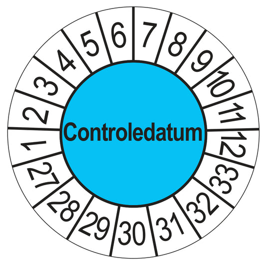 Controledatum keuringssticker blauw 2027