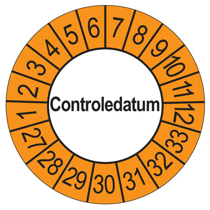 Controledatum keuringssticker buiten oranje 2027