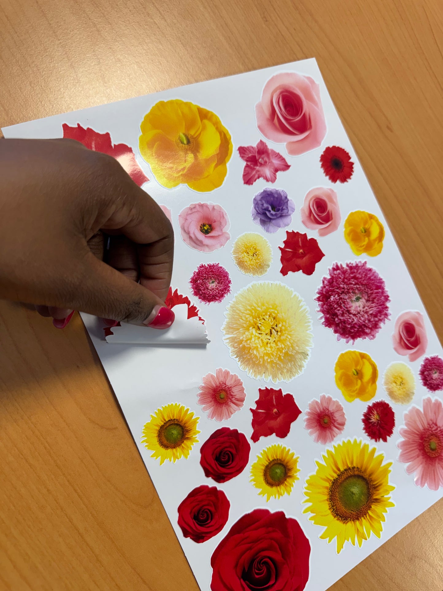 Bloemen Decoratie Stickers voor agenda of Laptop, Kliko | 67-delige Set | Waterbestendig Vinyl