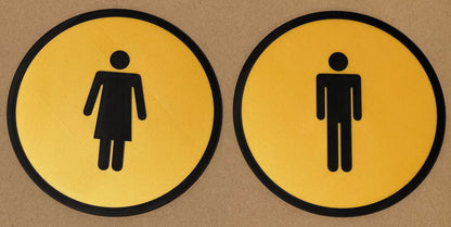 PLA toilet bordje man vrouw detail