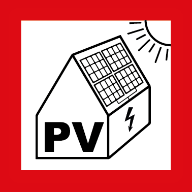 PV installatie sticker