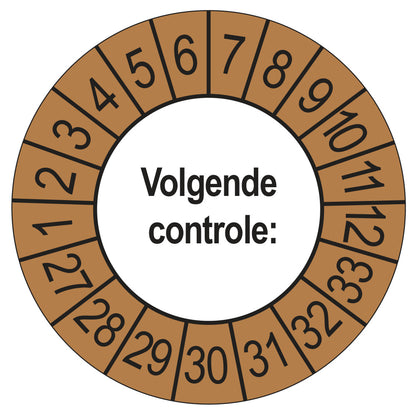 Volgende Controle keuringssticker buiten bruin 2027