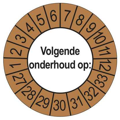 Volgende Onderhoud keuringssticker buiten bruin 2027