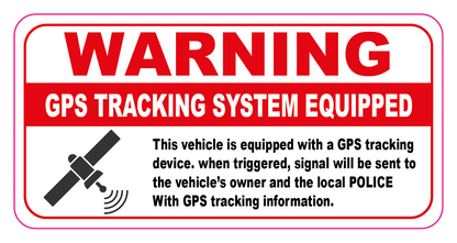 Warning GPS TRACKING SYSTEM