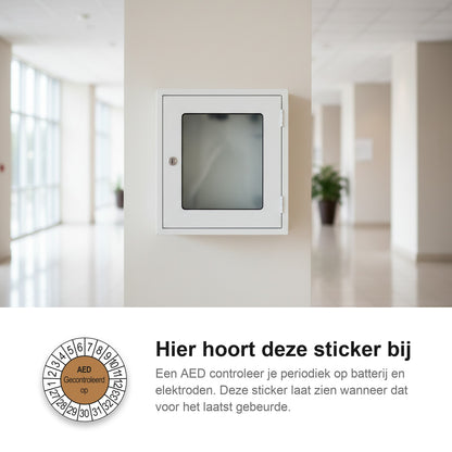 sfeerbeeld AED Gecontroleerd op Bruin