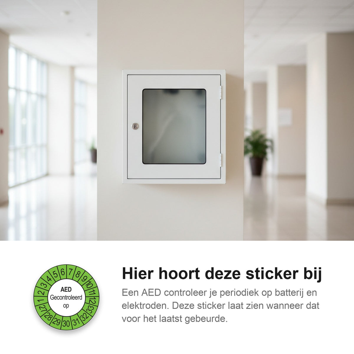 sfeerbeeld AED Gecontroleerd op Buiten Groen