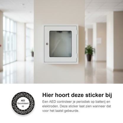 sfeerbeeld AED Gecontroleerd op Buiten Zwart