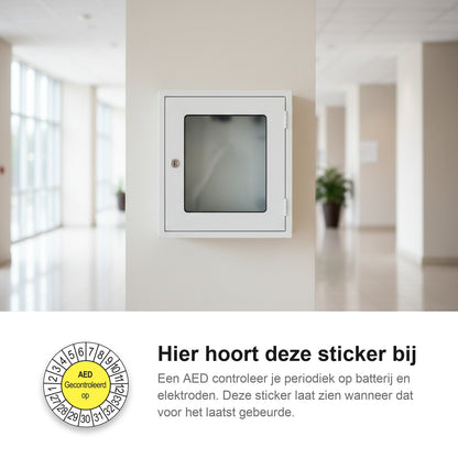 sfeerbeeld AED Gecontroleerd op Geel