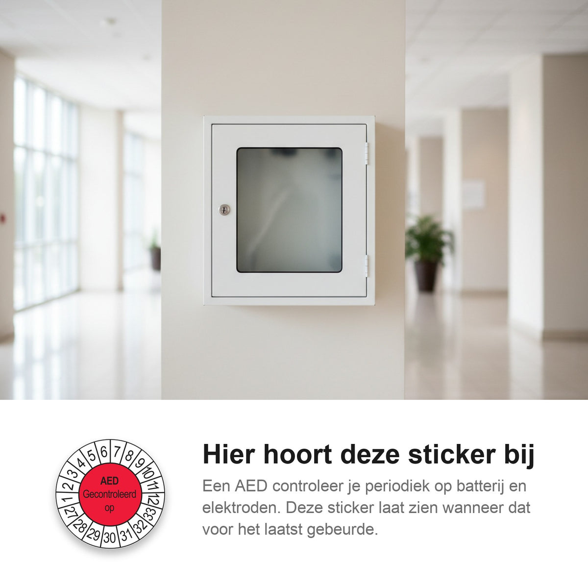 sfeerbeeld AED Gecontroleerd op Rood