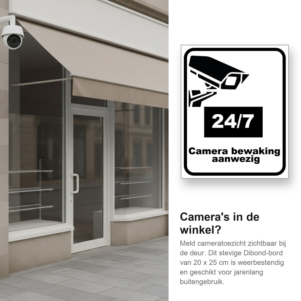sfeerbeeld bord dibond-camera-tekst-zwart