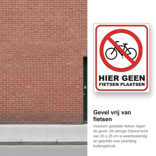 sfeerbeeld bord dibond-fietsen